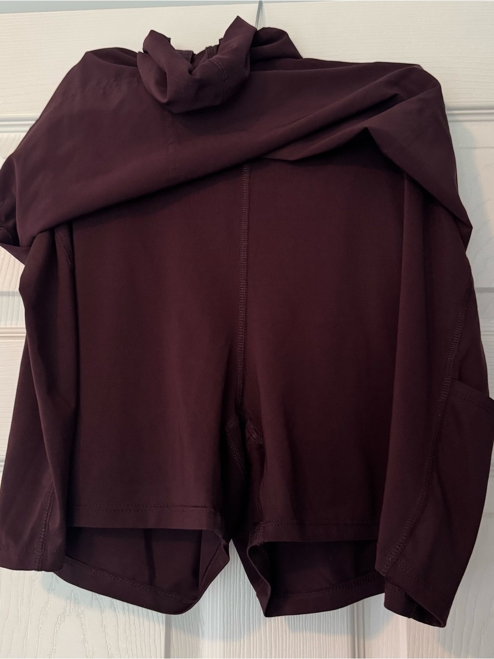 RBX Active Burgundy Elastic Waist Skort - Picture 3 of 3